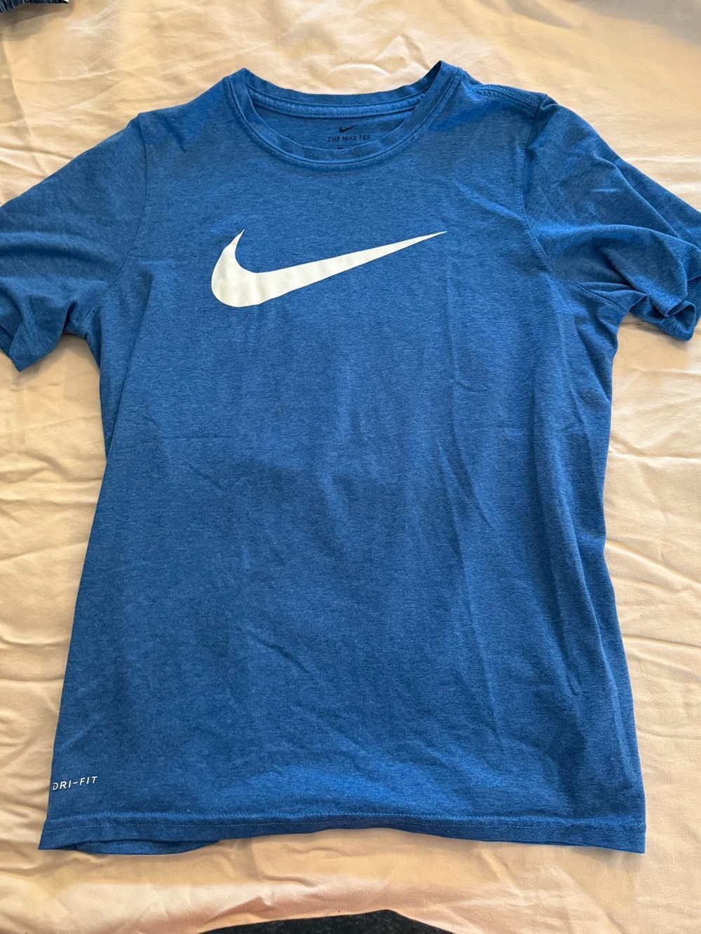 Nike Light Blue Tee with Black Print